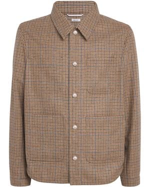 Thom Browne Wool Snap Utility Jacket - Brown