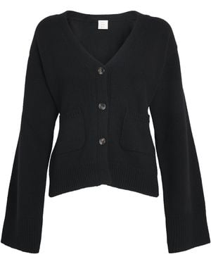 Almada Label Merino Wool-Cashmere Drea Cardigan - Black