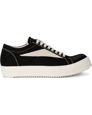 Rick Owens Canvas Vintage Low-Top Trainers - Black