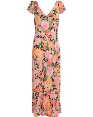 RIXO London Floral Cathy Midi Dress - White