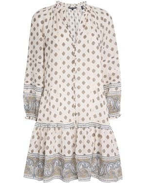 Veronica Beard Paisley Bellisa Mini Dress - White
