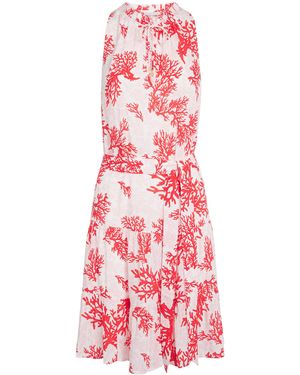 Heidi Klein Scala Tiered Mini Dress - Pink