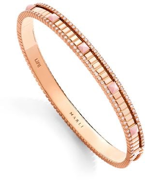 Marli New York Diamond And Quartzite Life Bangle - Metallic