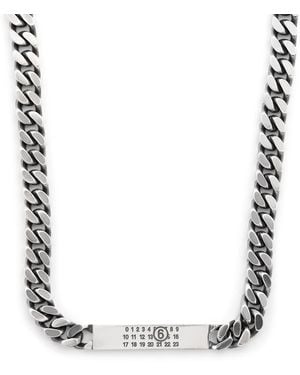 MM6 by Maison Martin Margiela Numeric Chain Necklace - Brown