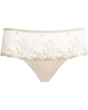 Simone Perele Lace Délice Shorty Briefs - White
