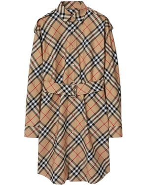 Burberry Mini Dress - Natural