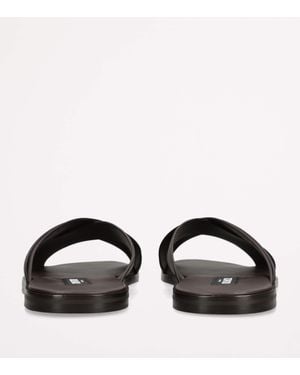 Tom Ford Preston Logo Perforated Slides in Black for Men | Lyst