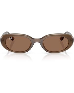 Ray-Ban Injected Oval Sunglasses - Brown