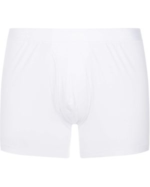 Derek Rose Pima Cotton Stretch Open Trunks - White