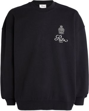 FRAME X Ritz Paris Late Checkout Crew-neck Jumper - Black