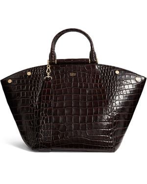Max Mara Medium Leather Anita Tote Bag - Black