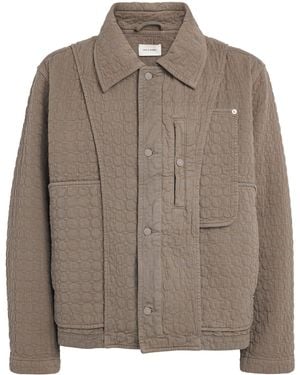 Craig Green Cotton Quilted Circle Jacket - Brown