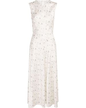 Doen Silk Adelana Midi Dress - White