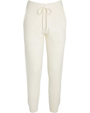 Yves Salomon Knitted Joggers - White