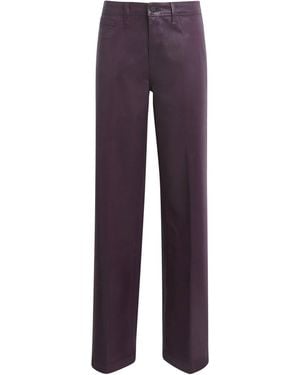 L'Agence Scottie Wide-Leg Jeans - Purple