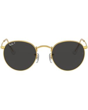 Ray-Ban Rb3447 Round Metal Round Sunglasses - Brown