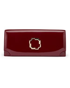 Malone Souliers Patent Leather Vivien Clutch Bag - Red
