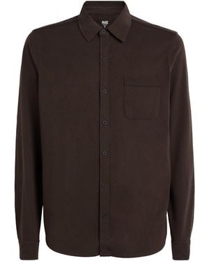 PAIGE Pima Cotton Cosgrove Shirt - Brown