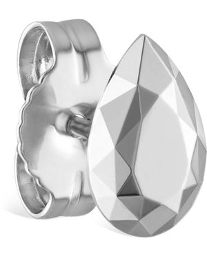 Maria Tash Faceted Pear Single Stud Earring - Grey