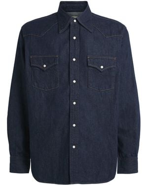 Kapital Huskey Western Denim Shirt - Blue