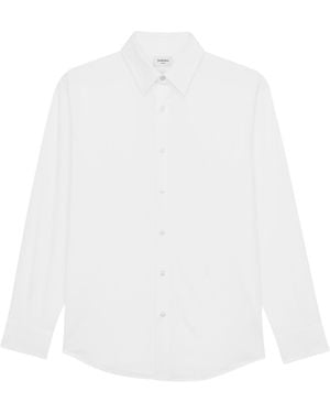 Saint Laurent Stretch-Cotton Cassandre Shirt - White