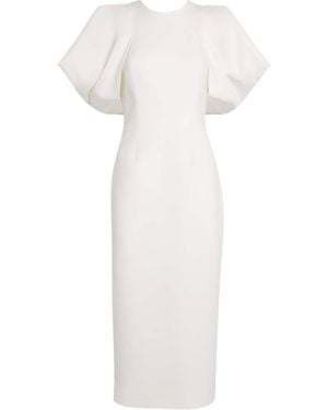 ROKSANDA Bow-Tied Calita Midi Dress - White