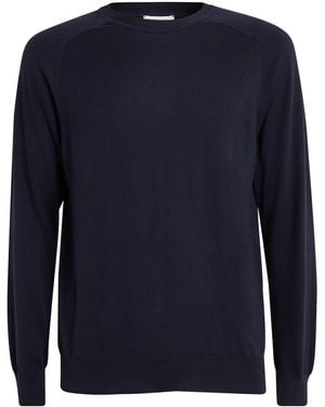 Sunspel Cotton-Cashmere Jumper - Blue