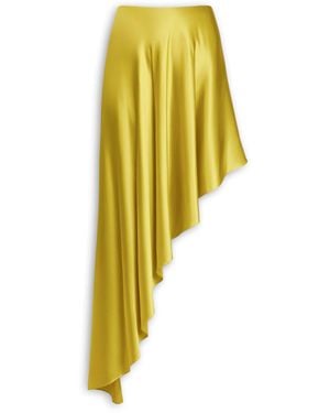 Alaïa Asymmetric Pointed Skirt - Yellow