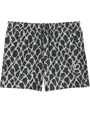 Burberry Knot Print Swim Shorts - Gray
