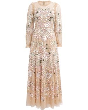 Needle & Thread Embellished Rosalie Maxi Dress - Natural