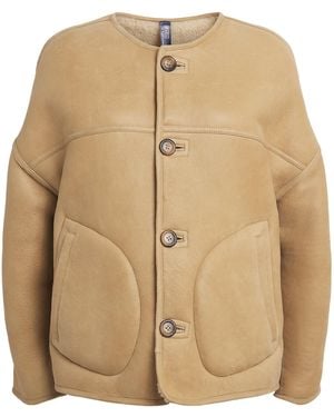 Polo Ralph Lauren Shearling Reversible Jacket - Natural