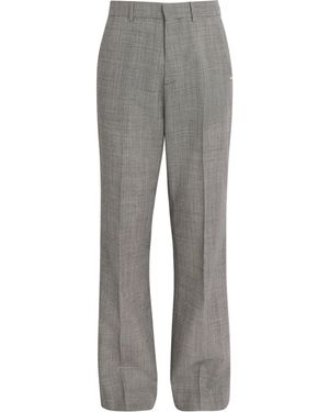 Amiri Houndstooth Bootcut Trousers - Grey