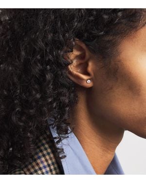 Harrods And Diamond Stud Earrings - Black