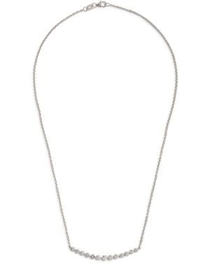 Anita Ko And Diamond Crescent Necklace - White