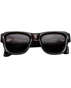 Jacques Marie Mage Conrad Square Sunglasses - Black