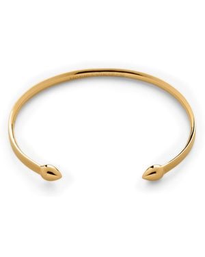 Monica Vinader Vermeil Fiji Cuff Bracelet - Brown