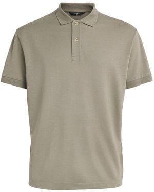 7 For All Mankind Short-Sleeve Polo Shirt - Grey