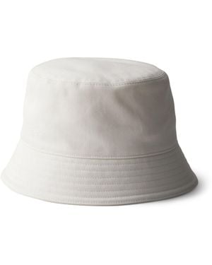 Prada Cotton Drill Bucket Hat - Grey