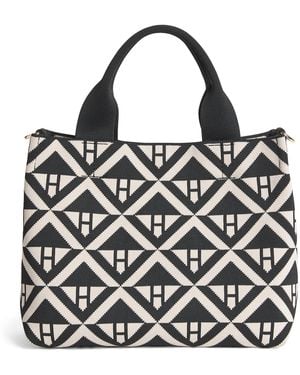Harrods Small Geometric Tote Bag - Black