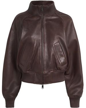 Polo Ralph Lauren Flight Leather Jacket - Brown
