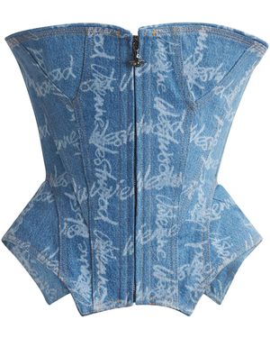 Vivienne Westwood Denim Cobrax Corset - Blue