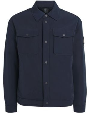 Moose Knuckles Logo Bunny Shacket - Blue