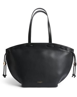 Claudie Pierlot Leather Alban Tote Bag - Black