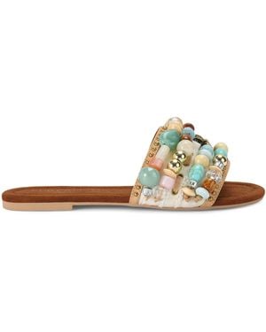 Kurt Geiger Beaded Southbank Sandals - Brown