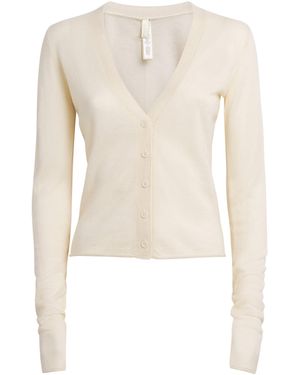 Skims Cashmere Sheer Cardigan - Natural