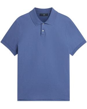 dunhill Cotton Piqué Polo Shirt - Blue
