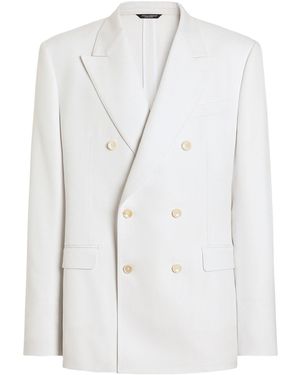 Dolce & Gabbana Double-Breasted Blazer - White