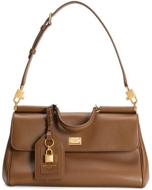 Dolce & Gabbana Leather My Sicily Bag - Brown
