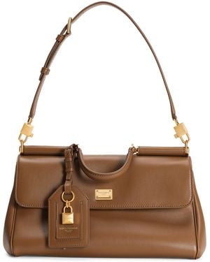Dolce & Gabbana Leather My Sicily Bag - Brown