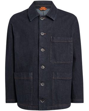 Barena Relaxed Denim Jacket - Blue